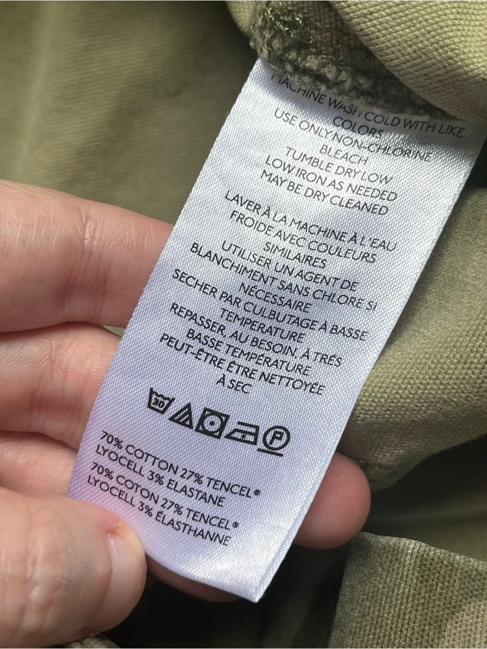Pilcro Anthropologie Millie Low Slung Barrel Crop Cargo Pants Green Camo 18W - Picture 6 of 10